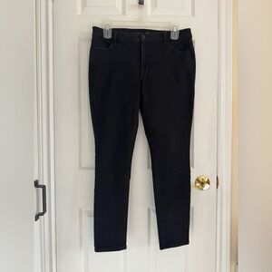 Old Navy Sz14 Black Mid-Rise Super Skinny Jeans